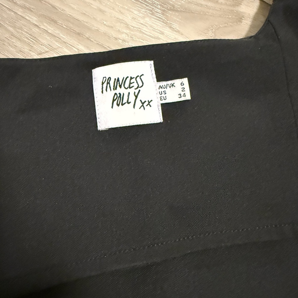 Princess Polly Elegant Black Crop Top